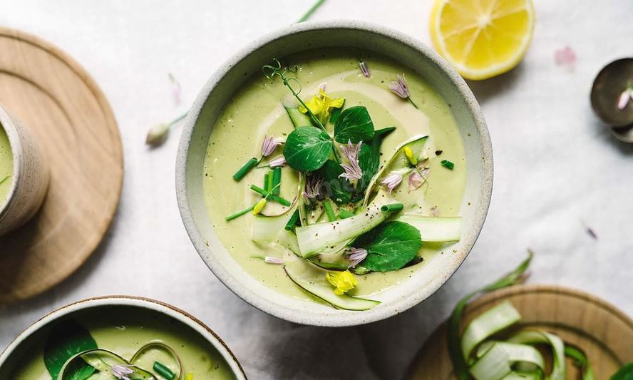 Рецепт крема суп из фиолетовой спаржи