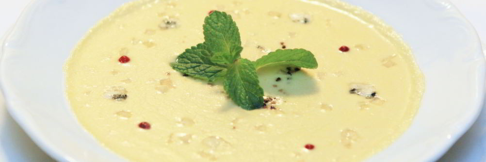 Крем-суп с груше и горгонзолой