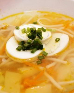 Куриный суп классический