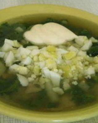 Куриный суп с крапивой