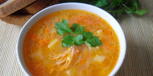 куриный суп с кукурузной крупой