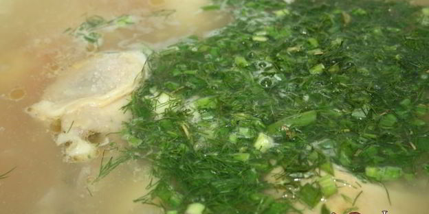 куриный суп с молодым картофелем