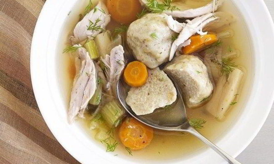 Рецепт куриного супа с шариками из мацы