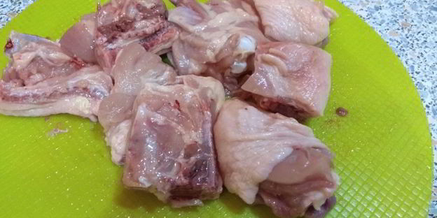 куриный суп с яйцом и сливками