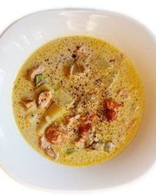 Лапландский сливочный суп с лососем