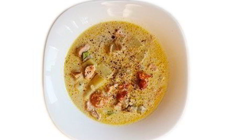 Рецепт лапландского сливочного супа с лососем