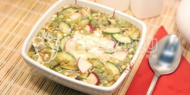 окрошка на квасе