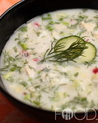 Окрошка на сметане