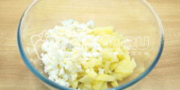 окрошка с колбасой