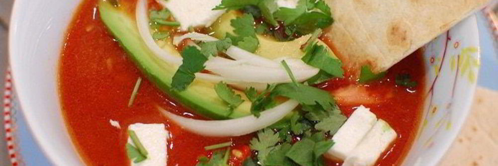 Острый фасолевый суп по-мексикански