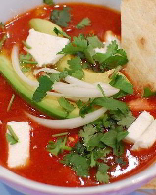 Острый фасолевый суп по-мексикански