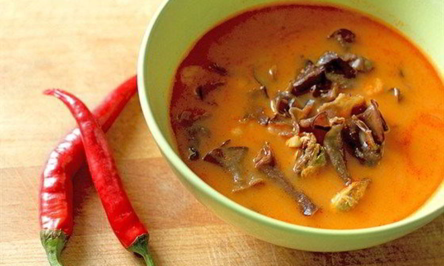 Рецепт острого супа с рисовой лапшой