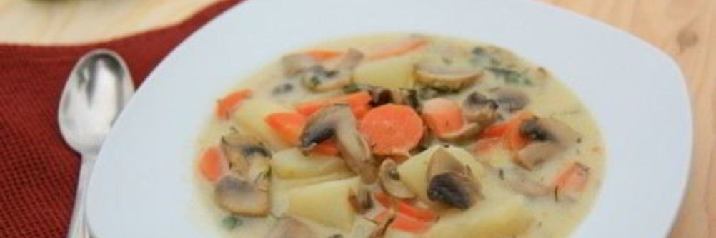 Простой грибной суп