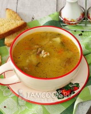 Рисовый суп в мультиварке