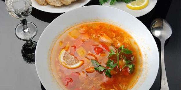 рыбный суп из семги