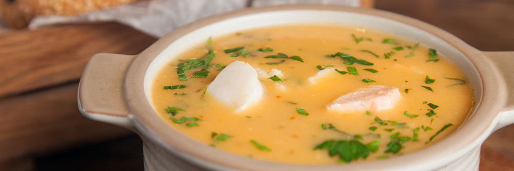 Рыбный суп с булгуром