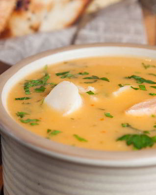 Рыбный суп с булгуром