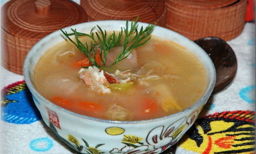 Рецепт рыбного супа с икрой мойвы