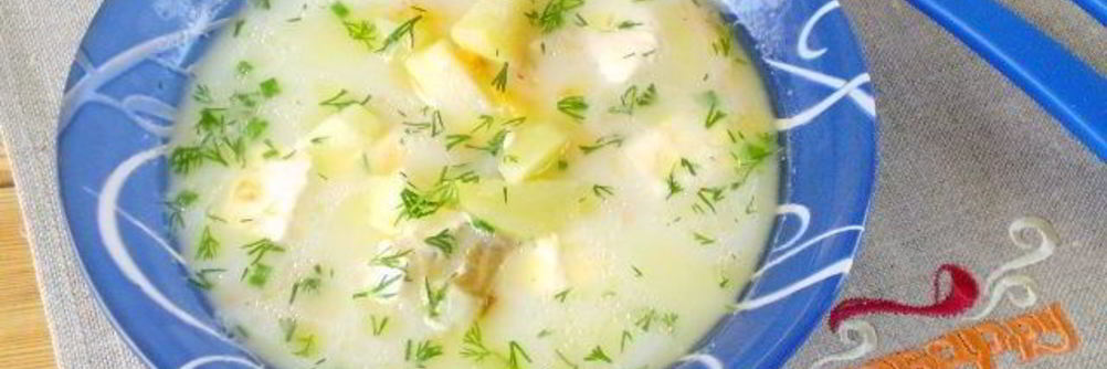 Рыбный суп с плавленым сыром