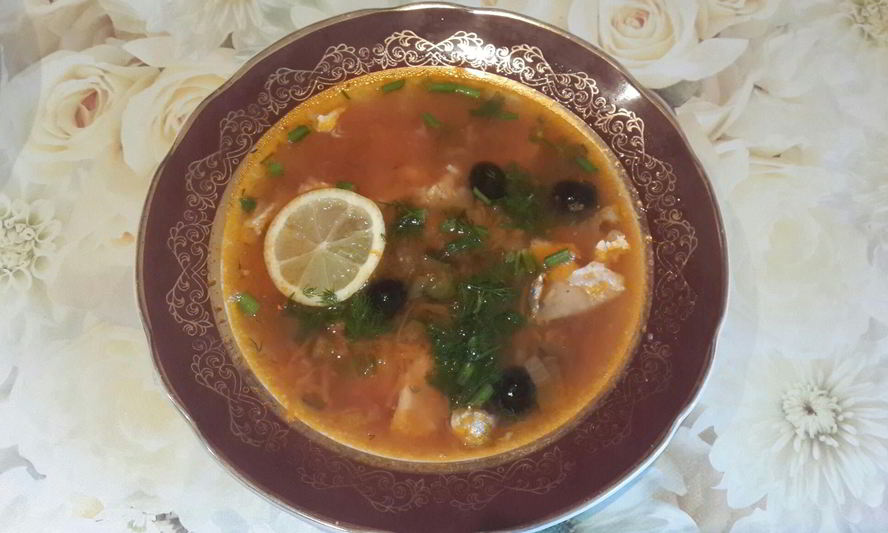 Рецепт рыбной солянки