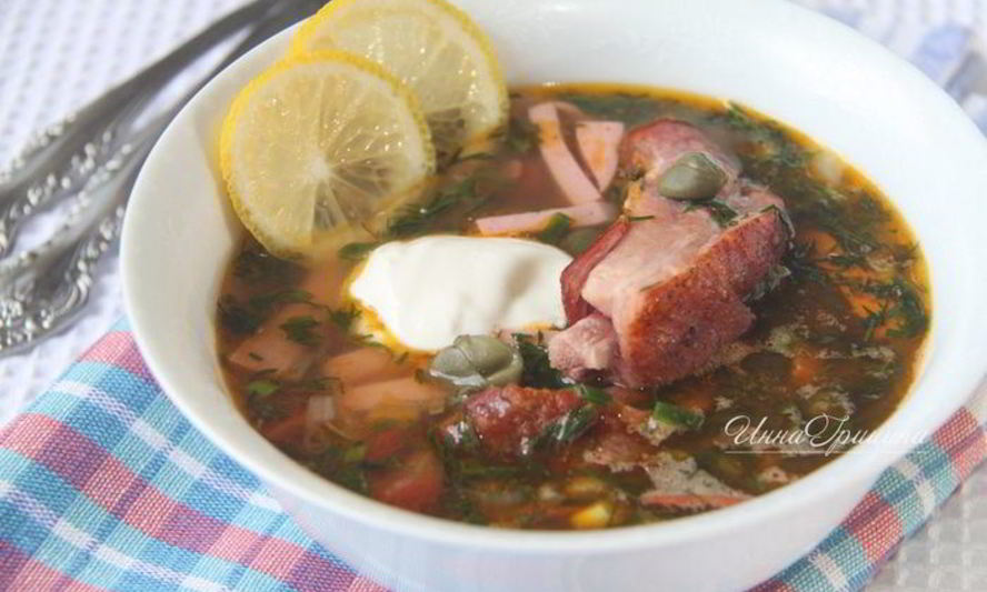 Рецепт солянки мясной сборной