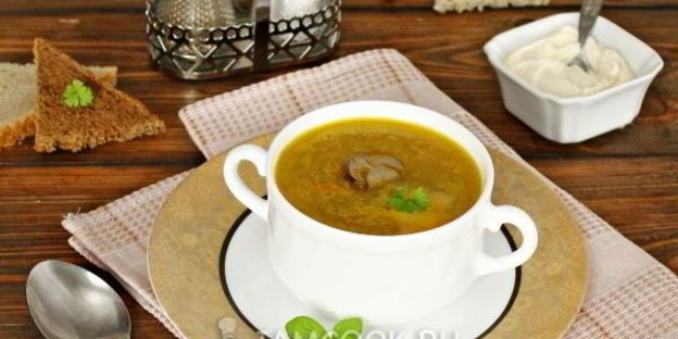 суп грибной из замороженных грибов в мультиварке