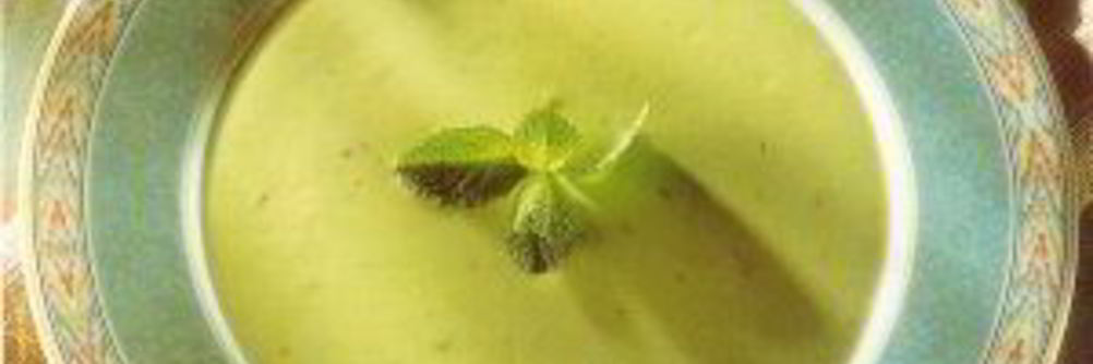 Суп из авокадо с мятой