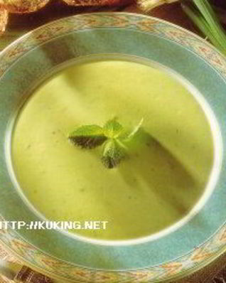 Суп из авокадо с мятой