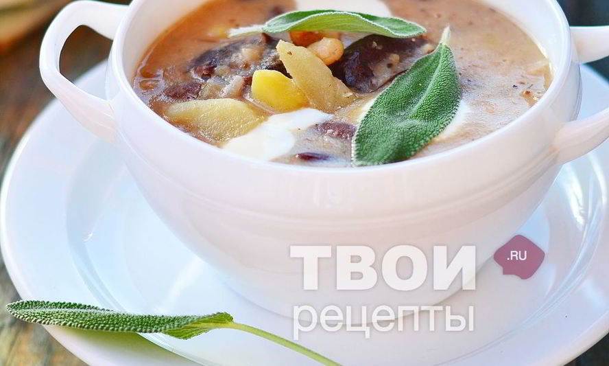 Рецепт супа из красной фасоли