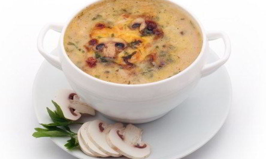 Рецепт супа из перловой крупы с хаггисом и грибами