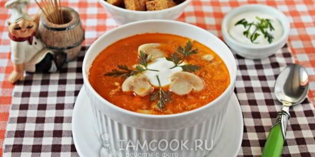 суп куриный с шампиньонами