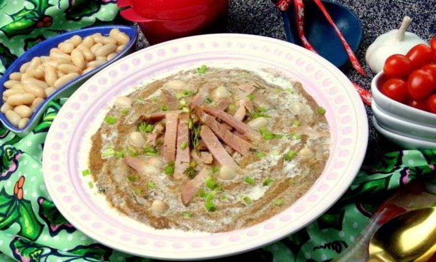 Рецепт фасолевого супа-пюре на основе ржаного хлеба