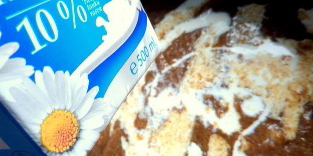 фасолевый суп-пюре на основе ржаного хлеба