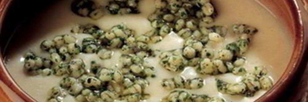 Фасолевый суп-пюре с перловкой