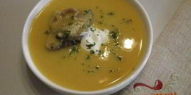 гороховый суп-пюре с мясом