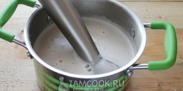 гороховый суп-пюре с варено-копченой грудинкой