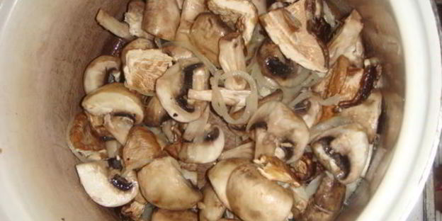 грибной суп-пюре капучино