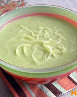 Кабачковый суп пюре