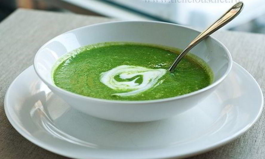 Рецепт легкого супа-пюре из шпината