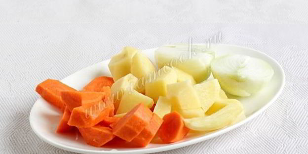 овощной суп пюре из картофеля и моркови с имбирем