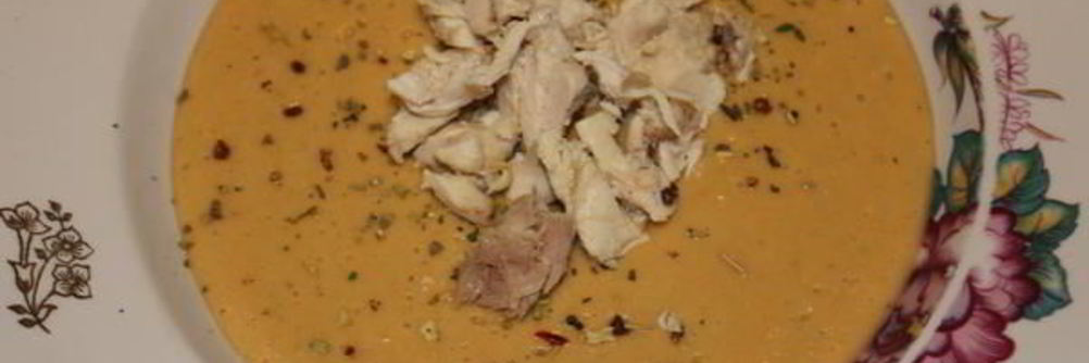 Пикантный суп-пюре из красной чечевицы