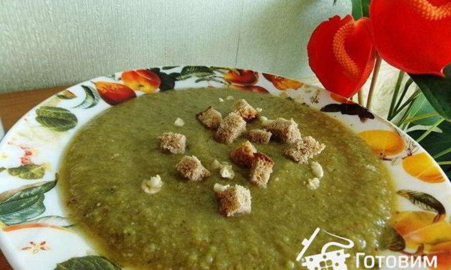 Рецепт постного супа-пюре с черносливом и чесноком без масла