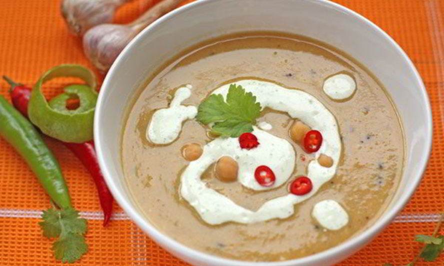 Рецепт пряного супа-пюре из нута