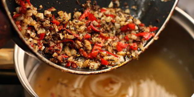 пряный суп-пюре из нута