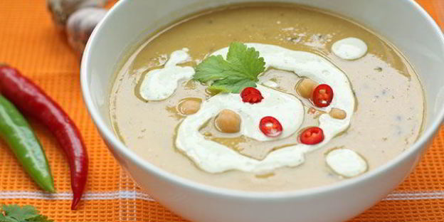 пряный суп-пюре из нута