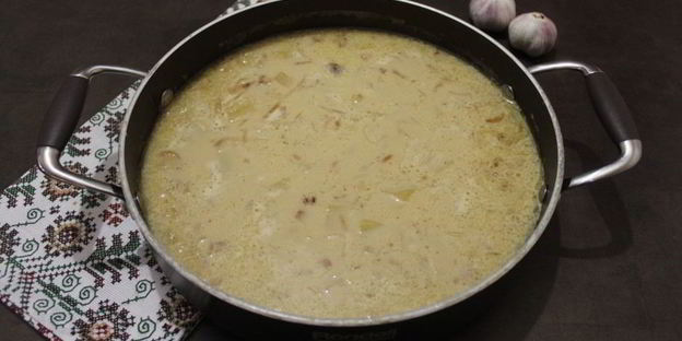 сливочно-чесночный суп-пюре