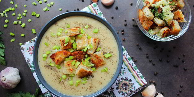 сливочно-чесночный суп-пюре