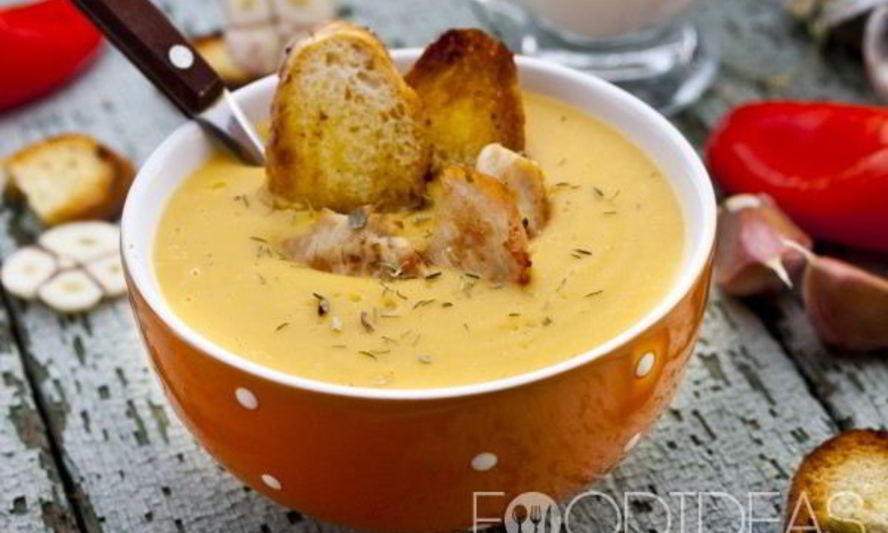 Рецепт сливочного супа-пюре с курицей