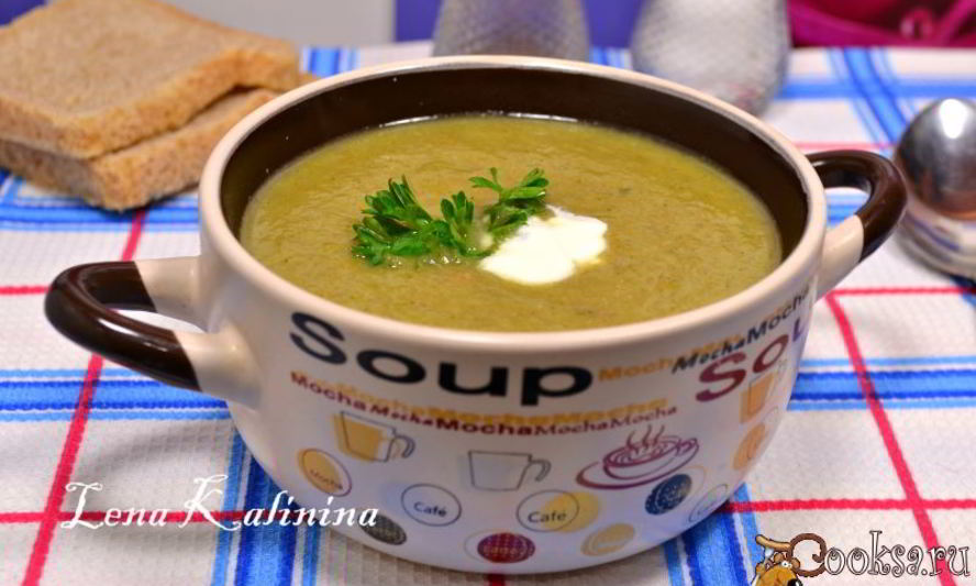 Рецепт супа-пюре из брокколи и шампиньонов