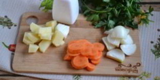 суп-пюре из брокколи и цветной капусты